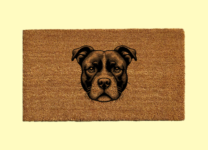 Staffordshire Bull Terrier Welcome Door Mat