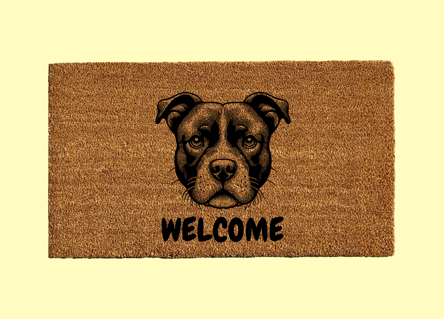 Staffordshire Bull Terrier Welcome Door Mat