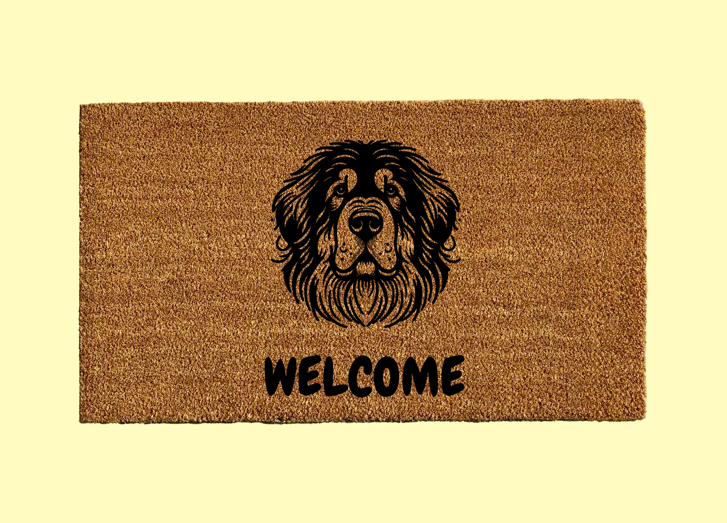 Tibetan Mastiff Welcome Door Mat