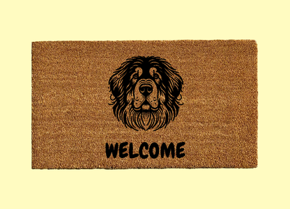 Tibetan Mastiff Welcome Door Mat