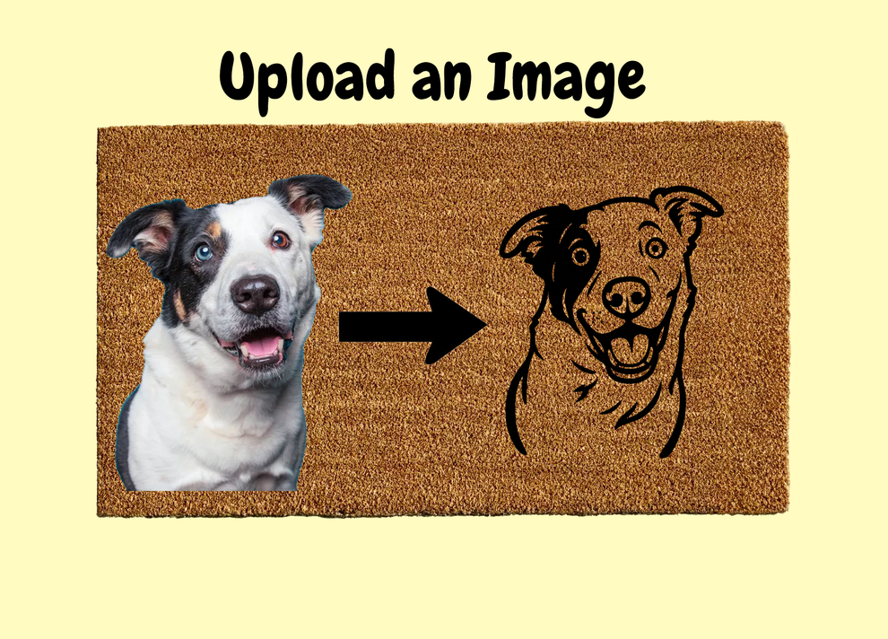 Custom Dog Doormat - Upload Your Dog's Photo!