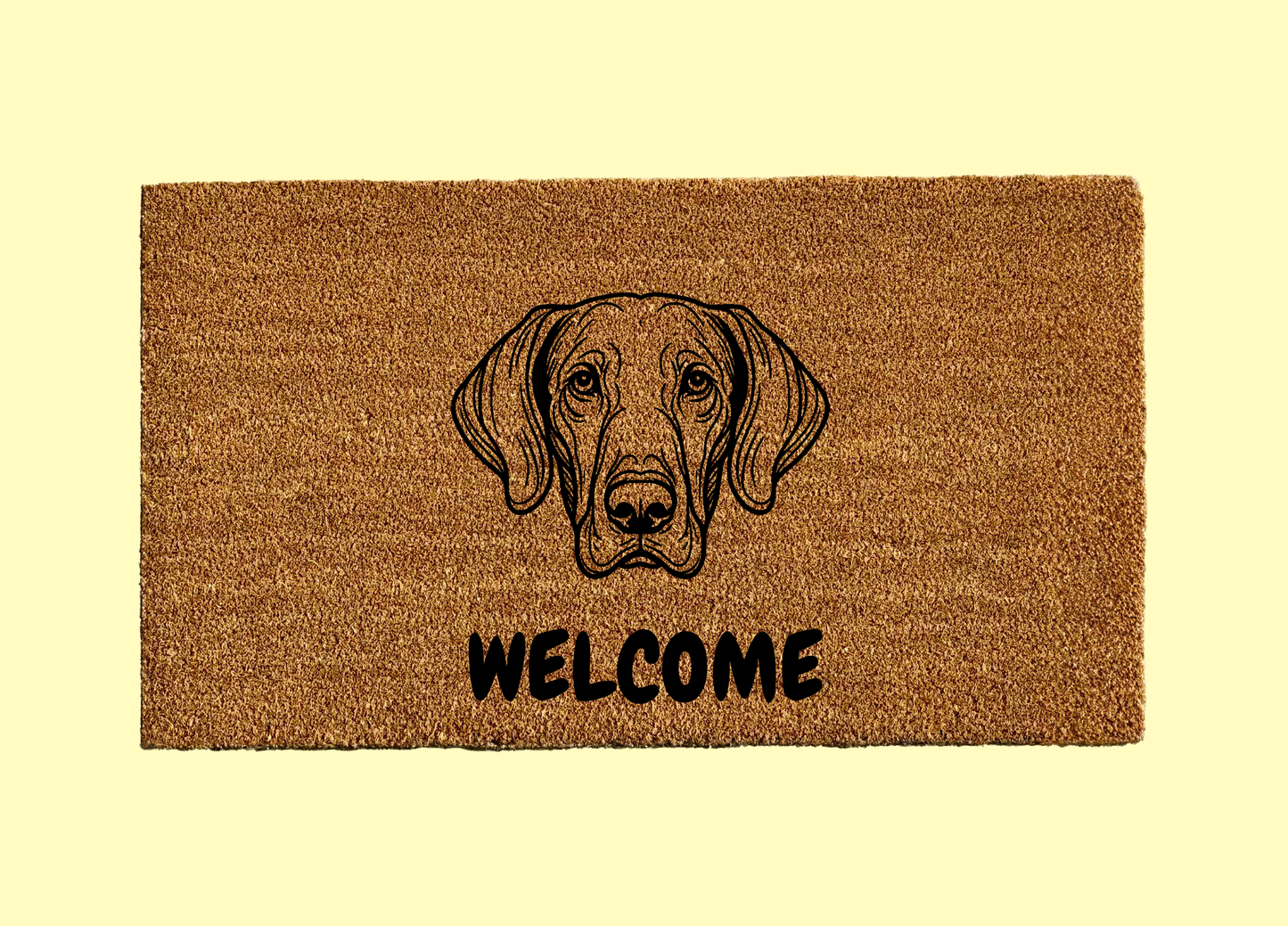 Weimaraner Welcome Door Mat