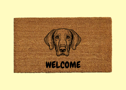 Weimaraner Welcome Door Mat