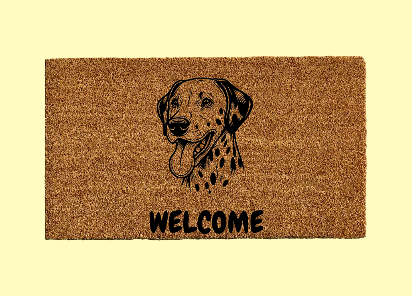 Dalmatian Welcome Door Mat