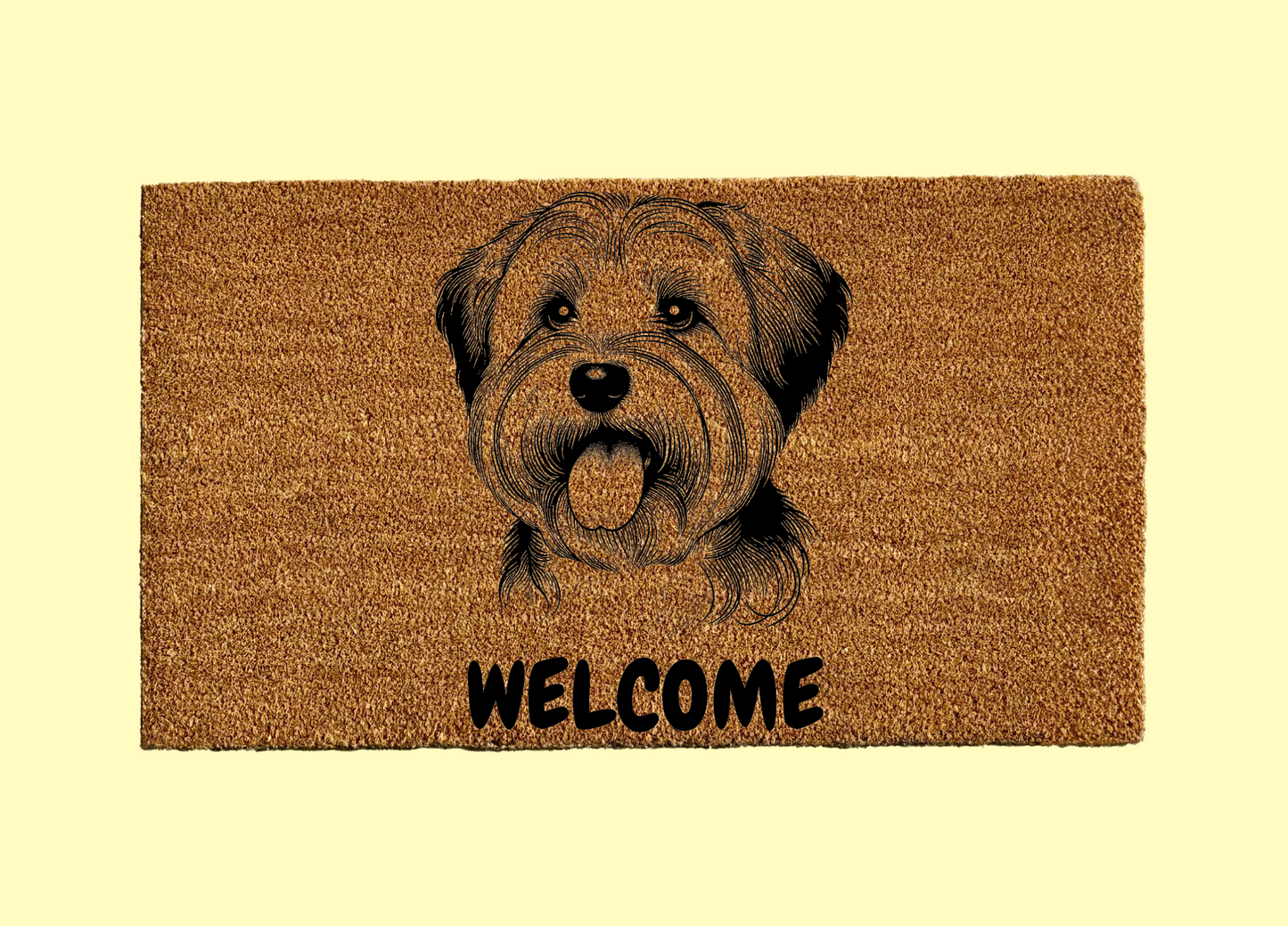 Dandie Dinmont Terrier Welcome Door Mat