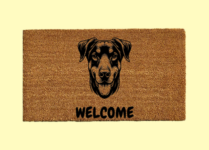 Doberman Welcome Door Mat