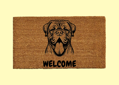 Dogue de Bordeaux Welcome Door Mat