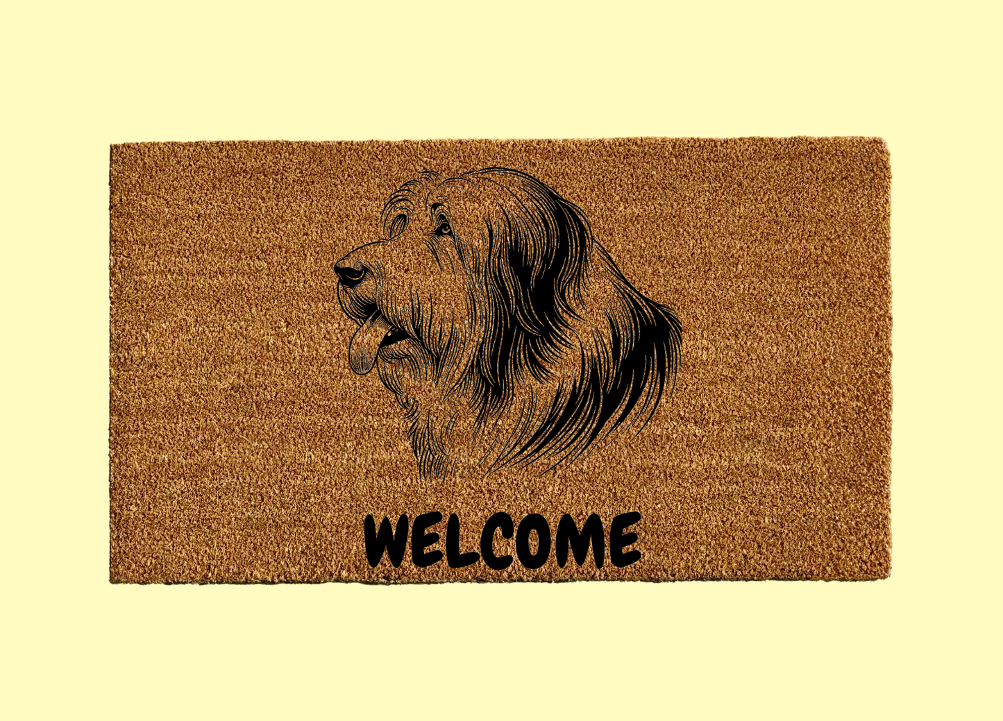 Bearded Collie Welcome Door Mat