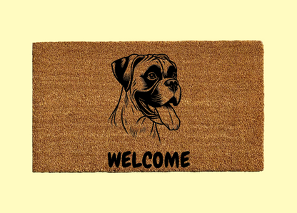 Boxer Welcome Door Mat