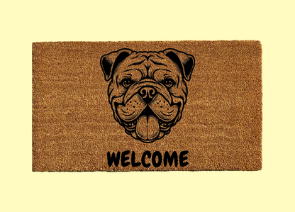 English Bulldog Welcome Door Mat