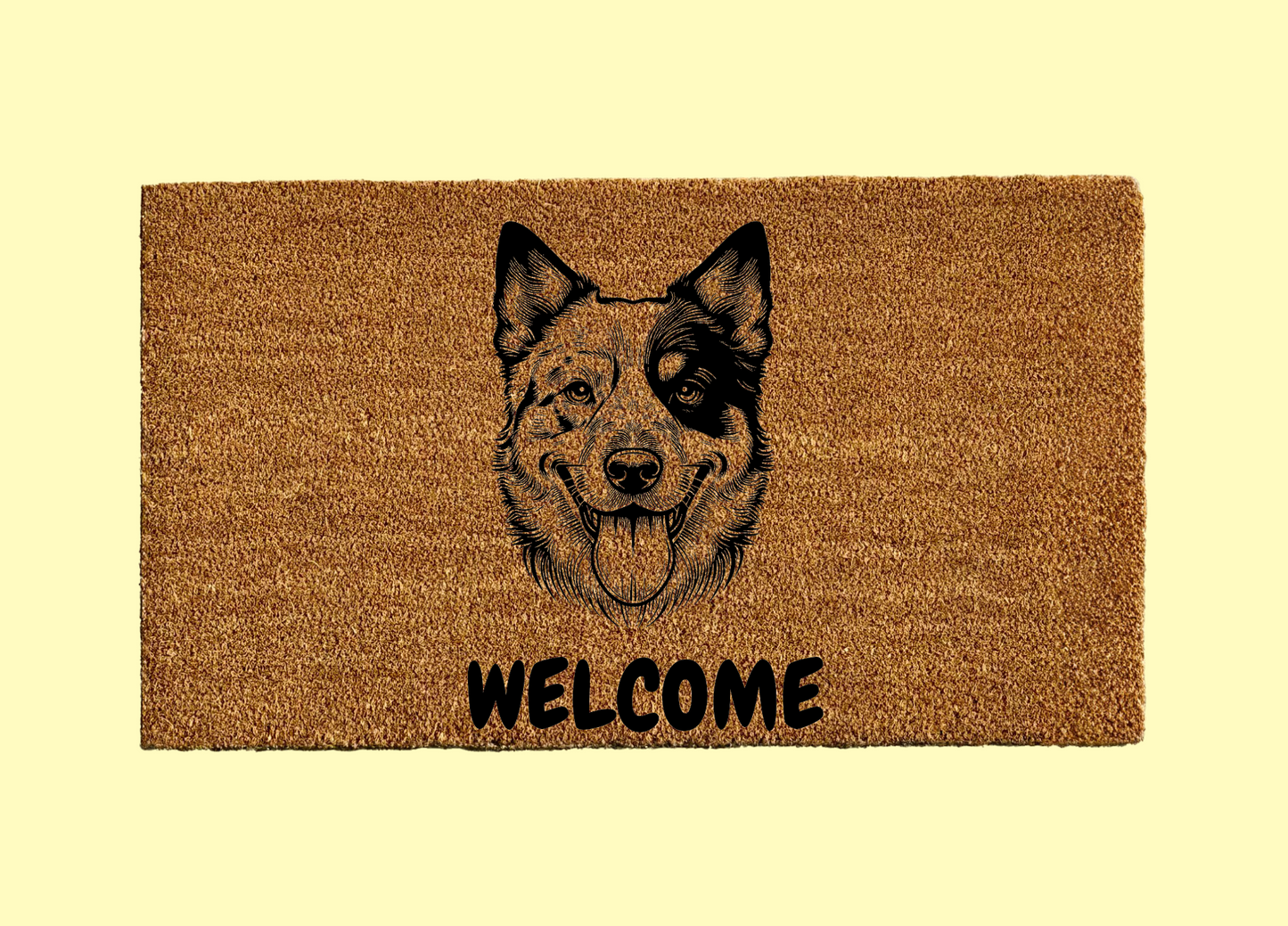 Cattle Dog Welcome Door Mat