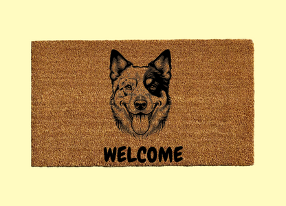 Cattle Dog Welcome Door Mat