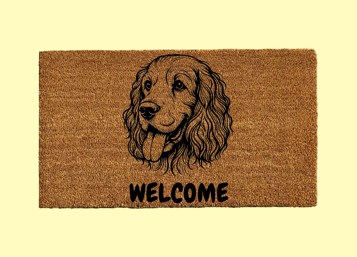 Clumber Spaniel Welcome Door Mat