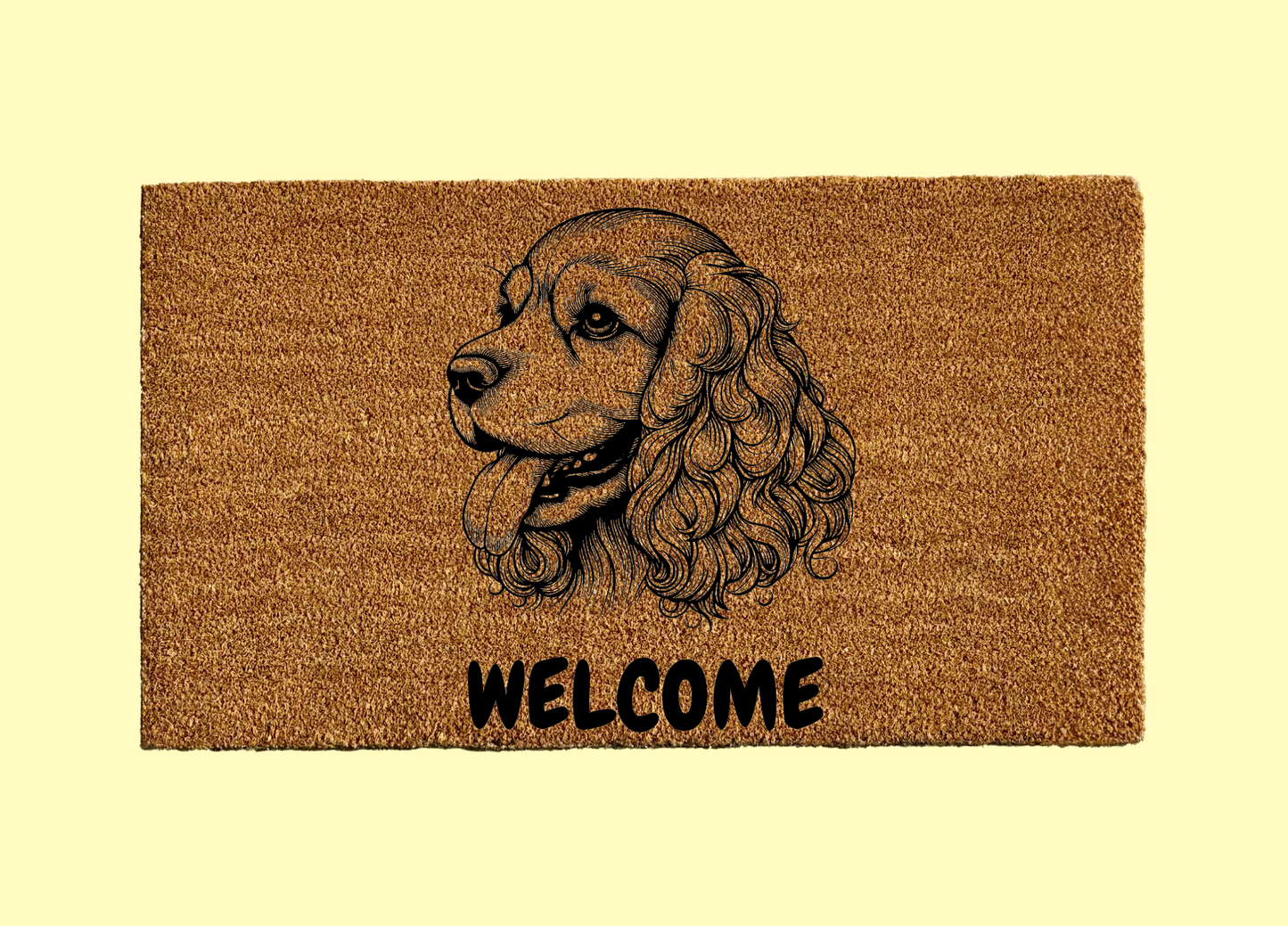 Cocker Spaniel Welcome Door Mat