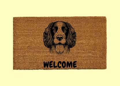 English Spring Spaniel Welcome Door Mat