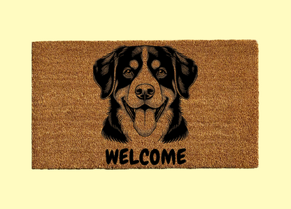 Entlebucher Mountain Dog Welcome Door Mat