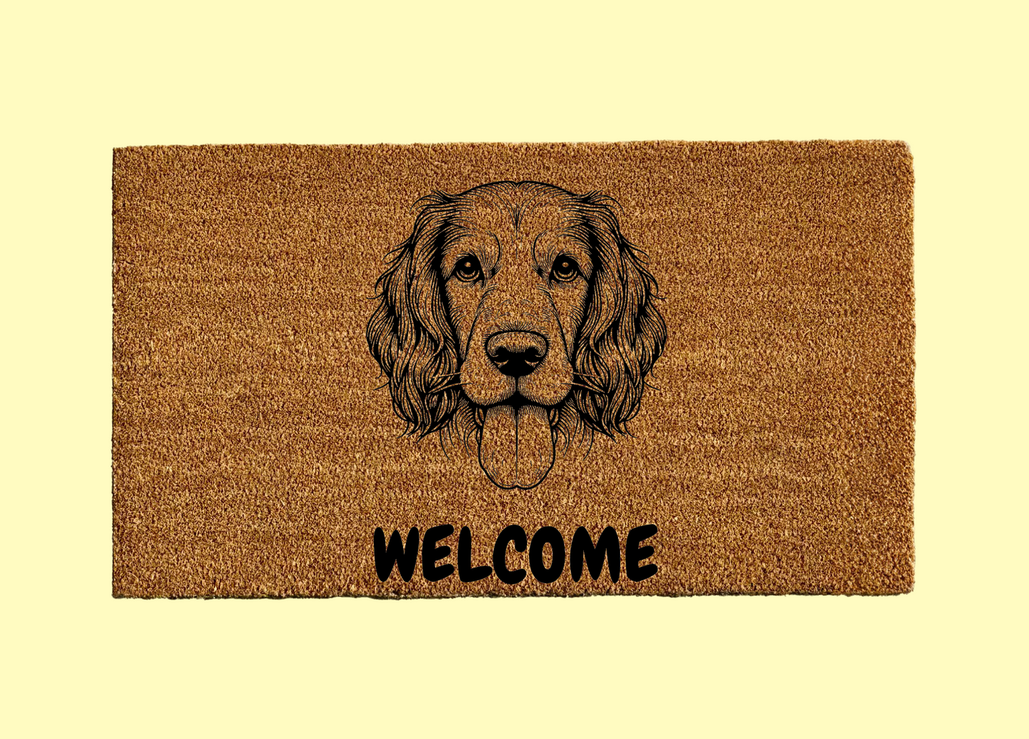 Field Spaniel Welcome Door Mat