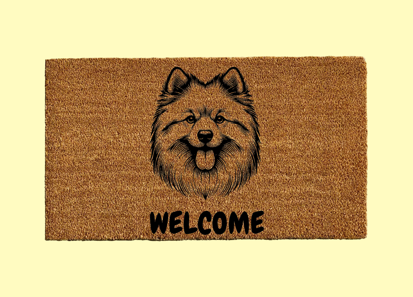 Finnish Spitz Welcome Door Mat
