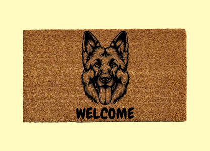 German Shepherd Welcome Door Mat