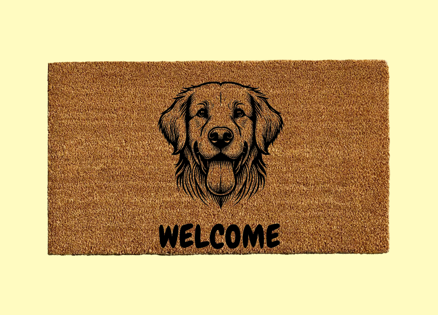 Goldador Welcome Door Mat