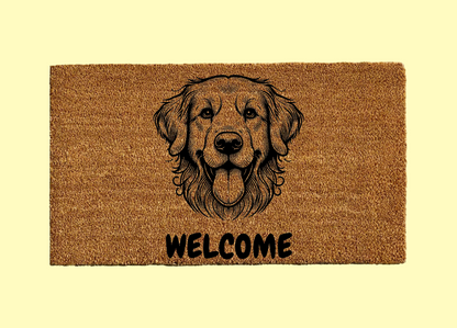 Golden Retriever Welcome Door Mat