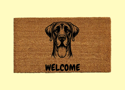 Great Dane Welcome Door Mat