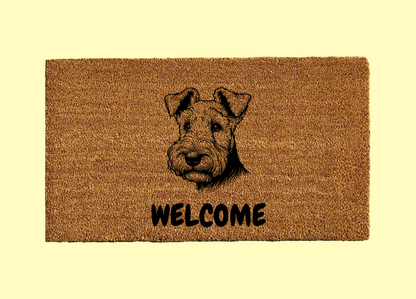 Welsh Terrier Welcome Door Mat